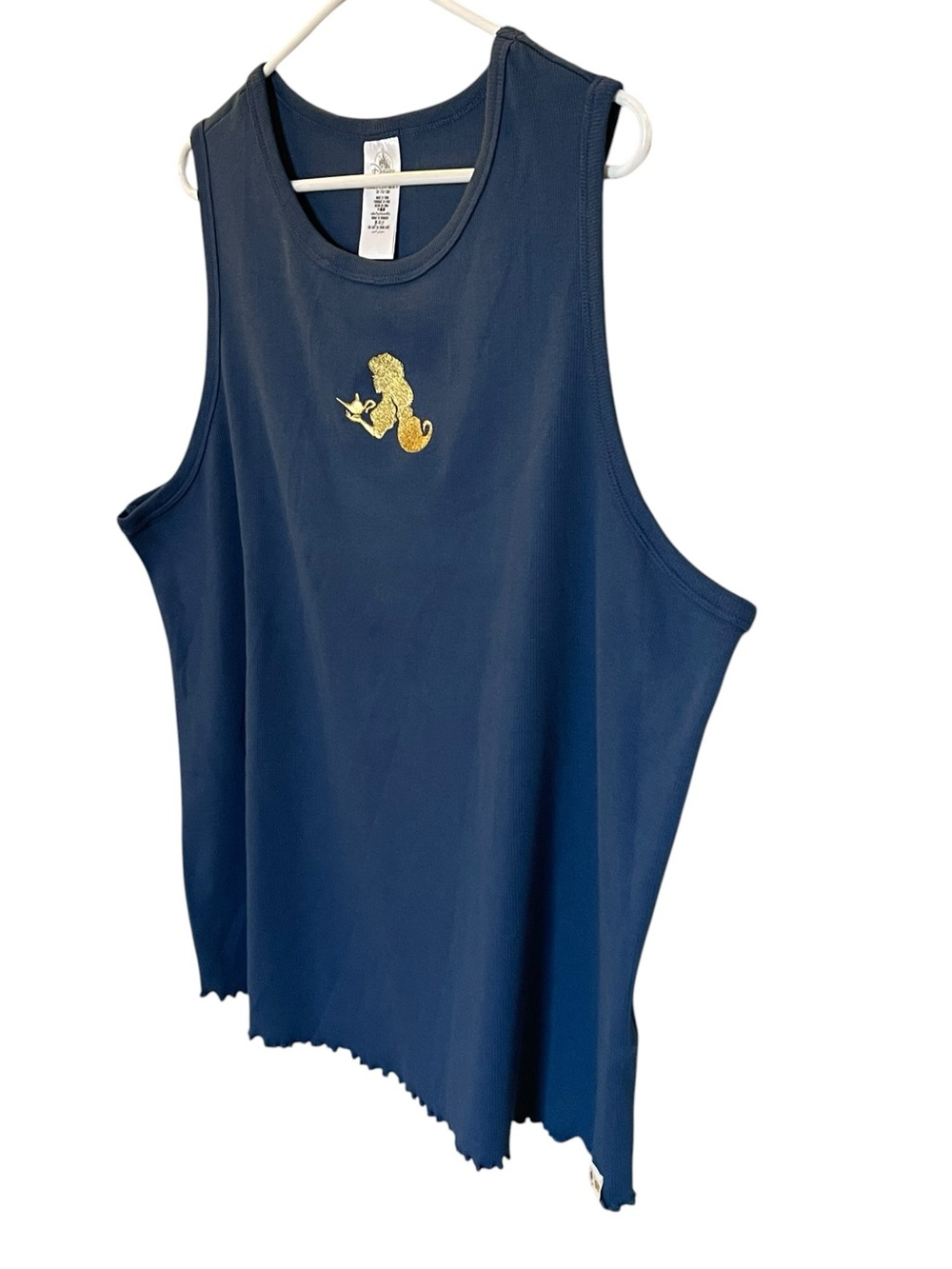 Disney Blue Embroidered Jasmine Tank 2X - Picture 4 of 9